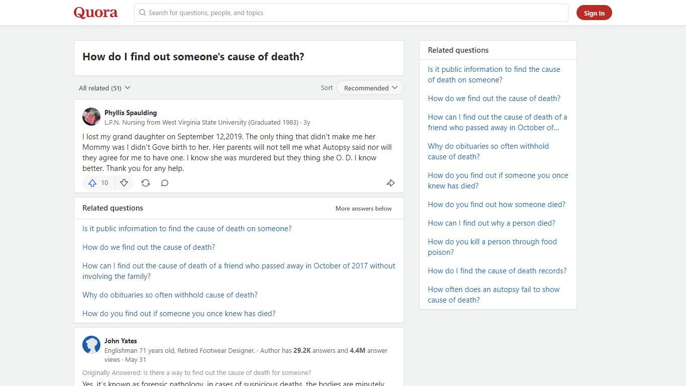 How to find out someone's cause of death - Quora